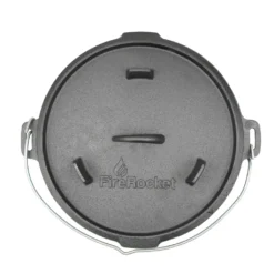 FireRocket Dutch Oven 6qt 5,5L Ohne Füße Premium Gusseisen Schmortopf Gusstopf Feuertopf Bräter Eingebrannt Niederländischer Kochtopf Verschiedene Größen -Haushaltswaren Store a3440bc8eb2687aba0ec54e80b3a2687
