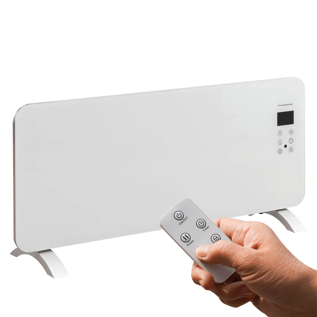 STAHLMANN Glaskonvektor Weiß ZG 2000Watt - Wifi App Steuerung, Elektroheizung Energiesparend Bis 40qm Fläche, Schnelle Erwärmung, Thermostat, Leise, Konvektor Heizung Elektrisch, Heizgerät 9 STAHLMANN Glaskonvektor Weiß ZG 2000Watt - Wifi App Steuerung, Elektroheizung Energiesparend Bis 40qm Fläche, Schnelle Erwärmung, Thermostat, Leise, Konvektor Heizung Elektrisch, Heizgerät – Bild 7