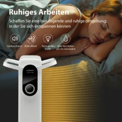 COSTWAY 1500W Ölradiator 5-35℃ Für 20m² Mit 3 Heizstufen Ölheizung Elektrisch 7 Rippen Energiesparend, Heizkörper Mobil, Überhitzungsschutz Weiß 15 COSTWAY 1500W Ölradiator 5-35℃ Für 20m² Mit 3 Heizstufen Ölheizung Elektrisch 7 Rippen Energiesparend, Heizkörper Mobil, Überhitzungsschutz Weiß -Haushaltswaren Store a38e07c9f62ae1607b51df01a627bd36