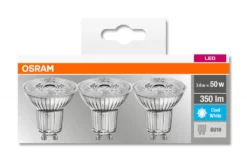 Osram LED Lampe Ersetzt 50W Gu10 Reflektor - Par16 In Transparent 4,3W 350lm 4000K 3er Pack -Haushaltswaren Store a3900026a8d1620a1e0609ee43953bdc