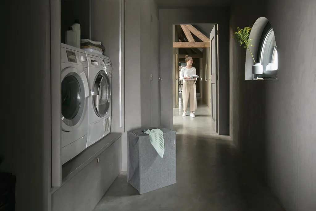 Brabantia Wäschekorbtasche 55 L Faltbar Schwarz 13 Brabantia Wäschekorbtasche 55 L Faltbar Schwarz – Bild 11