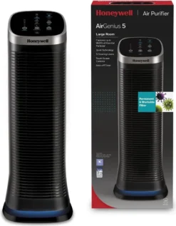 HONEYWELL AirGenius 5 Luftreiniger Schwarz (58 Watt, Raumgröße: 112 M3, IfD) -Haushaltswaren Store a3d76e1ee426fe789c1a04ab603f4856
