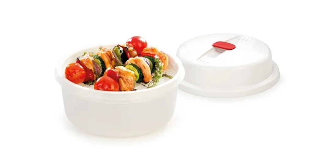 DAMPFKOCHER Kunststoff Mikrowelle Kartoffeldämpfer Dampfkochtopf Ø 8,5 Cm 3 DAMPFKOCHER Kunststoff Mikrowelle Kartoffeldämpfer Dampfkochtopf Ø 8,5 Cm