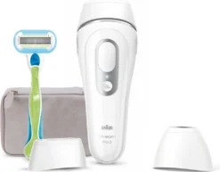 Braun Silk-Expert Pro 3 PL3133 IPL-Haarentfernungsgerät Für Damen, Dauerhaft Sichtbare Haarentfernung Für Zu Hause, Weiß/silber