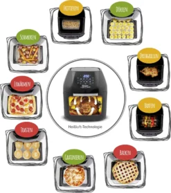 Mediashop Power AirFryer Multi-Function Heißluftfritteuse Backen Toasten Drehgrill Inkl. Rezeptheft Grillspieß 1800 Watt 15 Mediashop Power AirFryer Multi-Function Heißluftfritteuse Backen Toasten Drehgrill Inkl. Rezeptheft Grillspieß 1800 Watt -Haushaltswaren Store a59865c6d3db3eb877c6ffe5141cb358