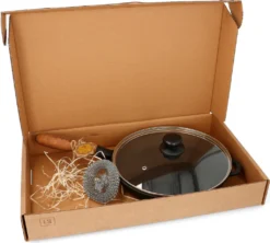 Gusspfanne Ø 24 Cm Mit DECKEL Bratpfanne Gusseisen MAYSTERNYA IRON WOOD -Haushaltswaren Store a61f7a08a74709730237e215ac2d5901