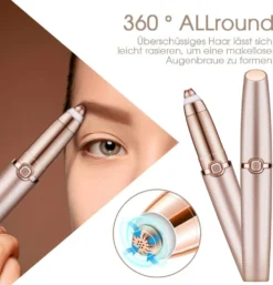 Augenbrauen Rasier Elektrischer, Wiederaufladbarer Augenbrauen Trimmer Augenbrauen Epilierer Gelten Lippen-Nase-Gesichtshaarentferner FüR Frauen -Haushaltswaren Store a6bd1d4e8114b401fad3e05e7e9e0b73