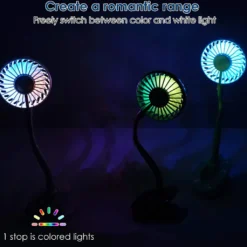 Klippbarer Ventilator Akku Leise USB Klemmbarer Tischventilator Schwenkbar 360° 3 Geschwindigkeiten Wiederaufladbar Schreibtisch Mini Auto Clip-Ventilator Fan -Haushaltswaren Store a70f9b3eb8b73b53b7c0b99ca5d9a524