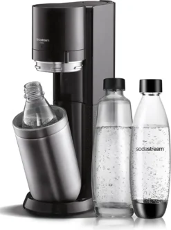 SodaStream DuoTitan Trinkwassersprudler, Inkl. 1x 1 Liter Glasflasche, 1x 1 Liter PET, 1 X Quick Connect Zylinder -Haushaltswaren Store a78aa46e003b330f21652802a2149b3d
