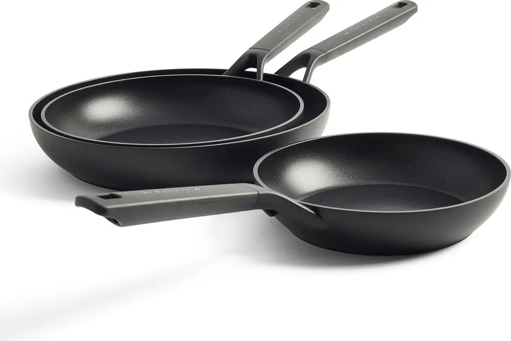KitchenAid Pfannenset Classic Forged - ø 20, 24 Und 28 Cm - Keramische Antihaftbeschichtung 5 KitchenAid Pfannenset Classic Forged - ø 20, 24 Und 28 Cm - Keramische Antihaftbeschichtung – Bild 3