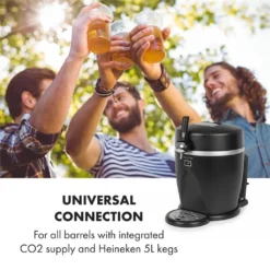 Tap2Go Mobile 2-in1 Bierzapfanlage Mit Getränkekühler 5l/13l Schwarz -Haushaltswaren Store a7de6b5f0decc42624de59a6206e4c64