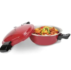 Express-Dampfkochtopf - Schonendes Und Schnelles Kochen - Schnellkochtopf Mit 2.2 Liter Fassungsvermögen - Alle Herdarten - Dampfkochtopf - Spülmaschinenfest - Farbe Rot -Haushaltswaren Store a7eda218f9b8398a5a5ef24f8cf5c84b