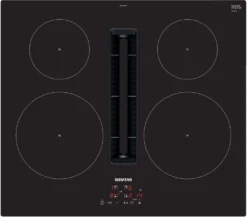 Siemens IQ300 EH611BE15E, Schwarz, Integriert, 60 Cm, Zonen-Induktionskochfeld, Keramik, 4 Zone(n)