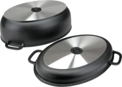 Universalbräter 7,5 L Alu-Gussbräter Multi-Grill-Bräter Deckel = Auflaufform -Haushaltswaren Store a89bc839a579cf65368b1c2ecb50bcc5