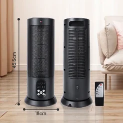 Aigostar Bert - PTC Keramik Heizlüfter Mit Fernbedienung, 3 Mode Heizstufen, 70° Oszillation, Leise Und Energiesparend Heizleistung 2000W, 7.5 H Timer, Heizung Heater Schnellheizer, Schwarz -Haushaltswaren Store a8ab3ef941afecdc82898cedf484962e