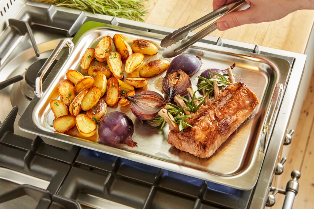 Demeyere Teppanyaki 40850-956-0 Bratpfanne, Edelstahl, Induktionsherd-geeignet 5 Demeyere Teppanyaki 40850-956-0 Bratpfanne, Edelstahl, Induktionsherd-geeignet – Bild 3