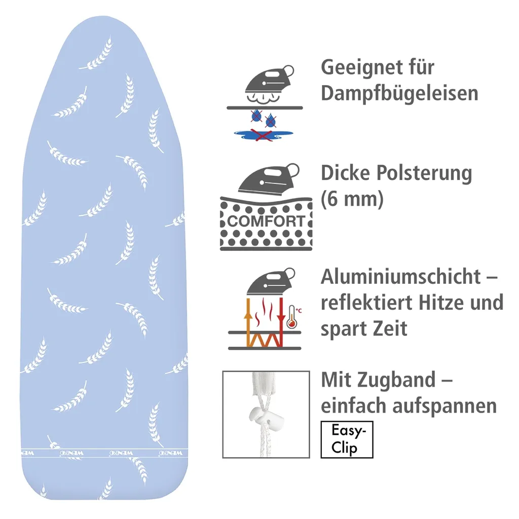 Wenko Bügeltischbezug Bügelbrettbezug Brett Air Comfort L 7 Wenko Bügeltischbezug Bügelbrettbezug Brett Air Comfort L – Bild 5