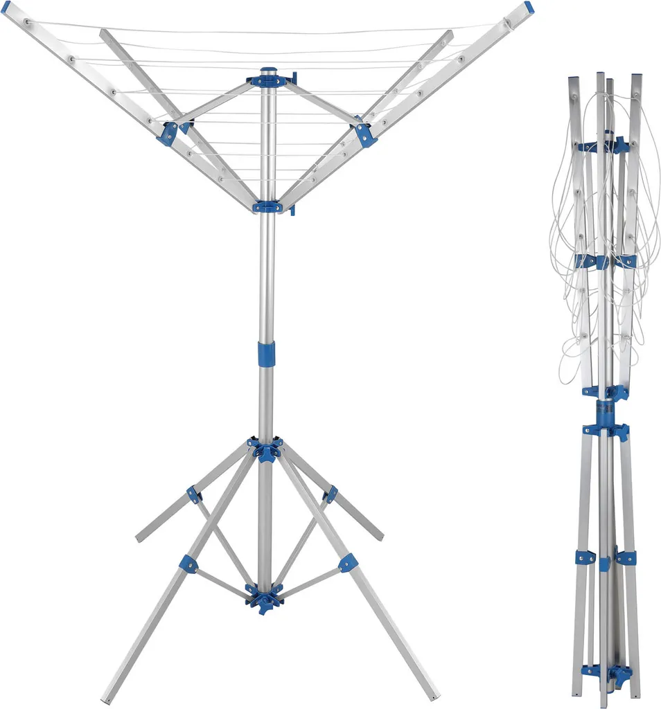 Monzana Wäschespinne Höhenverstellbar Mobil Mit 4 Erdspieße Camping Wäscheständer Wäscheleine Wetterfest Leicht Aluminium 7 Monzana Wäschespinne Höhenverstellbar Mobil Mit 4 Erdspieße Camping Wäscheständer Wäscheleine Wetterfest Leicht Aluminium – Bild 5