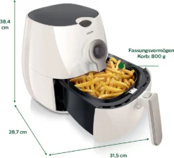 Philips Heißluftfritteuse Airfryer HD 9216/80 - Fassungsvermögen 800g - 1.425 Watt -Haushaltswaren Store ac709dfd07d92b649eaf3b796806fda1