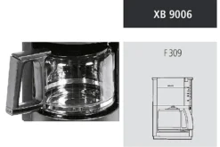 KRUPS Ersatzkanne Ohne Deckel Für F309 -Haushaltswaren Store ac9d07af63f8127df237c9864abae820