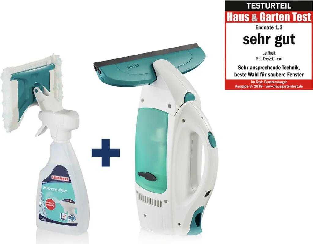 Leifheit Set Fenstersauger Dry & Clean Mit Spray Cleaner 4 Leifheit Set Fenstersauger Dry & Clean Mit Spray Cleaner – Bild 2