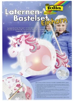 Folia Laternen-Bastelset "Einhorn"