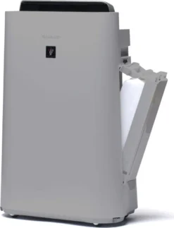 SHARP UA-HD50E-L Luftreiniger (mit Befeuchtungsfunktion, Verbesserung Der Luftqualität, Ideal Für Allergiker, Drei Stufen Filtersystem, HEPA-Filter, Räume Bis Zu 38 M²) Hellgrau [Energieklasse A] -Haushaltswaren Store aef13c7740bd1a259bdfa777d1eb6574