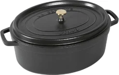STAUB Cocotte Oval 37cm Schwarz