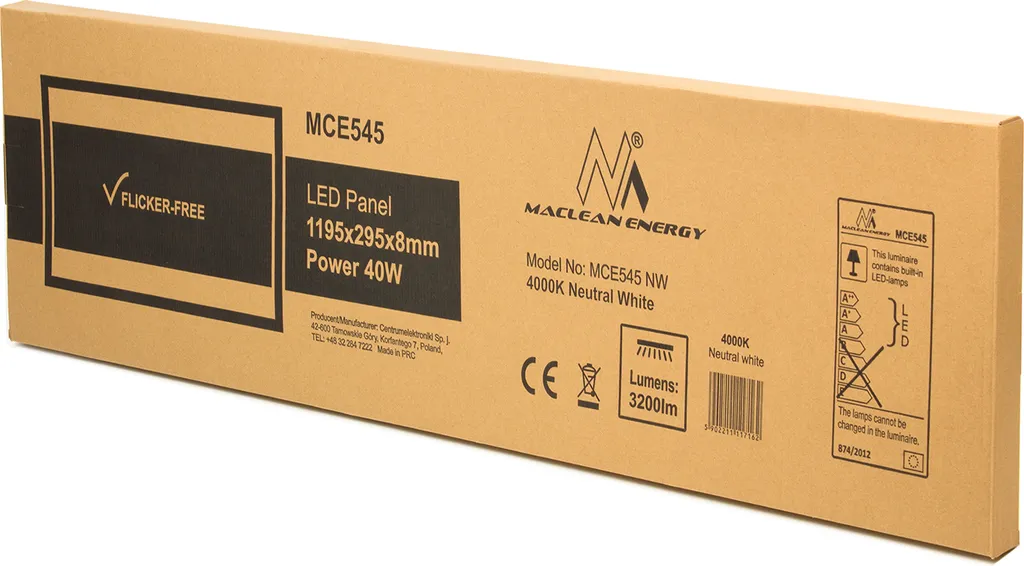 LED Panel Deckenleuchte 40W Flimmerfrei 120x30 Cm Neutralweiß 4000K Super Slim Leuchte Lampe Beleuchtung 8 LED Panel Deckenleuchte 40W Flimmerfrei 120x30 Cm Neutralweiß 4000K Super Slim Leuchte Lampe Beleuchtung – Bild 6