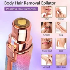 Tragbarer 2 In 1 Elektro Epilierer,Augenbrauenschneider, Weiblicher Körper,Haarentfernung, Frauen,Schmerzloser Rasierer (A) -Haushaltswaren Store b333f7bcf8c89ee39b344bedd72110fc