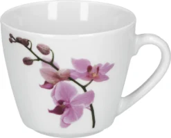 Kaffeeservice 18-tlg. Kyoto Orchidee Leicht Eckig Porzellan Für 6 Personen Weiß MitNachbildung -Haushaltswaren Store b3a132ddf916d0d80ba9f49571f703a7