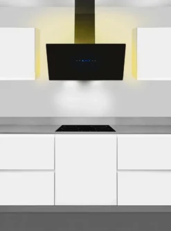 Exquisit Dunstabzugshaube KFD 817-2L Schwarz | Touch-Control | Metallfettfilter | 3 Leistungsstufen | LED-Beleuchtung -Haushaltswaren Store b44ea4744b76c0023f6ab5a60d0352ac
