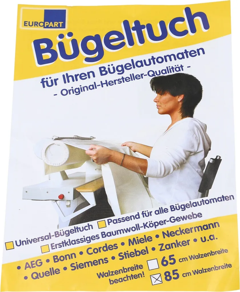 Bügeltuch Universal Bügelautomat 85cm Baumwolle AEG Electrolux 8996470168700 Miele1566620 Bosch Siemens 00450183 11 Bügeltuch Universal Bügelautomat 85cm Baumwolle AEG Electrolux 8996470168700 Miele1566620 Bosch Siemens 00450183 – Bild 9
