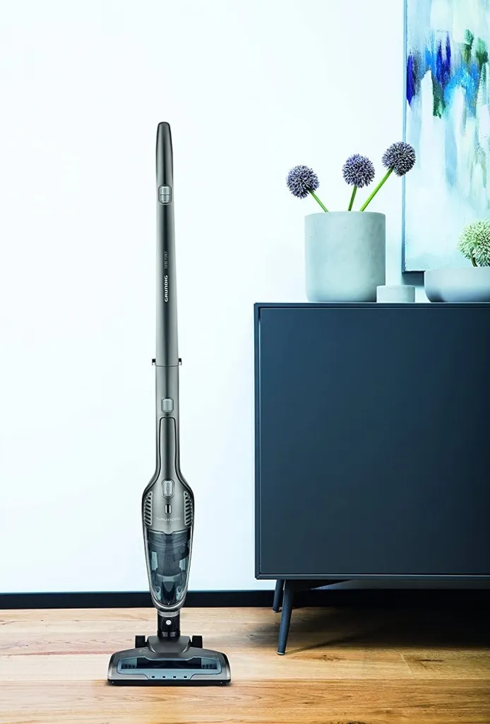 Grundig. VCH 9832 Titan-Silber Akkusauger Abnehmbarer Handsauger Elektrobürste 5 Grundig. VCH 9832 Titan-Silber Akkusauger Abnehmbarer Handsauger Elektrobürste – Bild 3