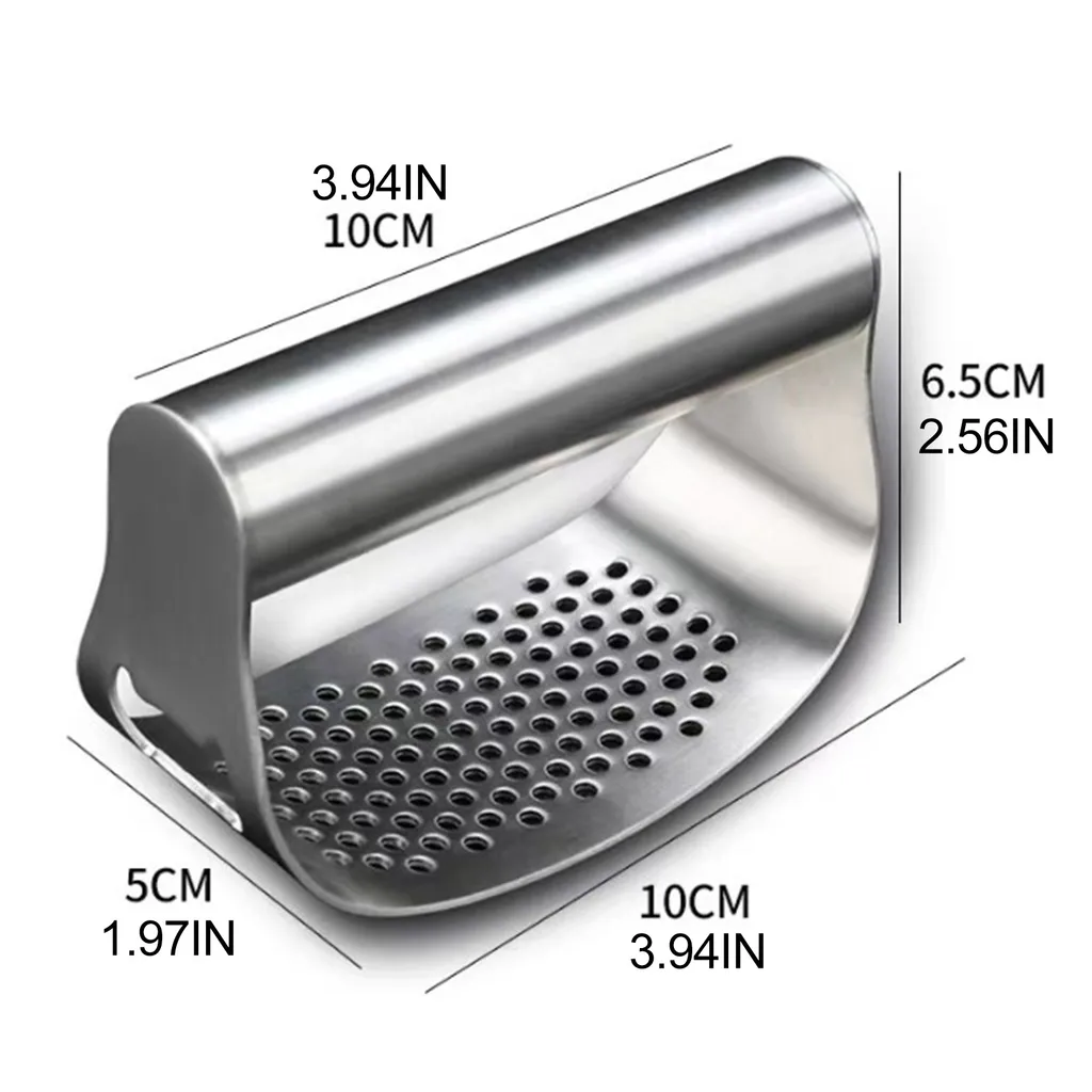 Knoblauch Ingwer Presse, Knoblauchpresse, Crusher Squeezer Stampfer 304 Edelstahl Crusher Squeezer Für Knoblauch Ingwer 4 Knoblauch Ingwer Presse, Knoblauchpresse, Crusher Squeezer Stampfer 304 Edelstahl Crusher Squeezer Für Knoblauch Ingwer – Bild 2