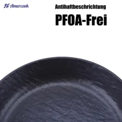 AMERCOOK Rockstone Bratpfanne 20 Cm - Universal-Pfanne Mit Aluminiumkern Bratpfanne - Für Alle Herdarten Zum Braten, Kochen Und Schmoren Induktionsgeeignet Bratpfanne Antihaft-beschichtet -Haushaltswaren Store b59393de56d054a984a49521f96c8b19