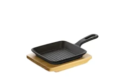Küchenprofi BBQ Servierpfanne + Holzbrett 23 Cm Gusseisen Grillpfanne -Haushaltswaren Store b623773b7f847605d01a5d2c9316eb8a