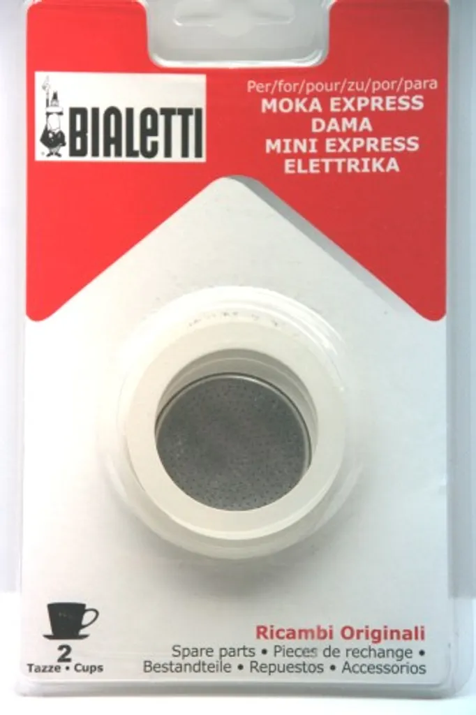 Bialetti 800002 Gummidichtung Und Filter 2T, Aluminium, Weiß 4 Bialetti 800002 Gummidichtung Und Filter 2T, Aluminium, Weiß – Bild 2