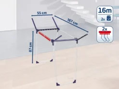 Leifheit Standtrockner Pegasus 160 Solid Slim -Haushaltswaren Store b7da7420bf4475f330bd03773f37d7a4