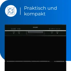 Exquisit Geschirrspüler GSP206-030F SchwarzPV | Tischgeschirrspüler | 6 Maßgedecke | Schwarz -Haushaltswaren Store b7ec67e16cba0c3ef02b2321f8becf01