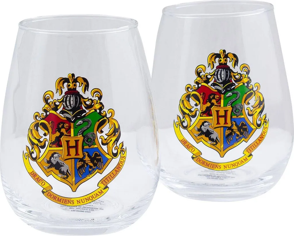 Paladone Harry Potter Gläser 2er Set Hogwarts Crest 4 Paladone Harry Potter Gläser 2er Set Hogwarts Crest – Bild 2