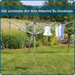 BLOME Wäschespinne Standard Medium Plus - Inkl. Bodenhülse Mit Deckel, Wäscheschirm Mit 60m Wäscheleine, Hochwertig & Stabil, Germany 15 BLOME Wäschespinne Standard Medium Plus - Inkl. Bodenhülse Mit Deckel, Wäscheschirm Mit 60m Wäscheleine, Hochwertig & Stabil, Germany -Haushaltswaren Store b84fef314f6c6b7107c83fcd15b6b181