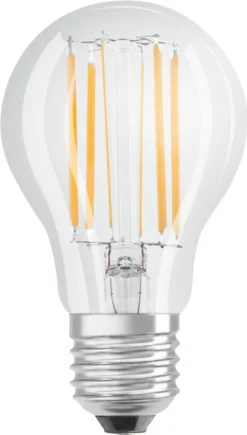 OSRAM LED BASE Classic A75, Klare Filament LED-Lampen Aus Glas Für E27 Sockel, Birnenform, Kaltweiß (4000K), 1055 Lumen, Ersatz Für Herkömmliche 75W-Glühbirnen, 3er-Box