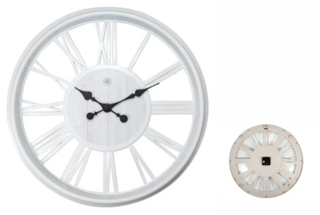 NeXtime 7346WI Wanduhren, Metall, Kunststoff Weiß, Ø 51cm BIG XXL XL Vintage 9 NeXtime 7346WI Wanduhren, Metall, Kunststoff Weiß, Ø 51cm BIG XXL XL Vintage – Bild 7