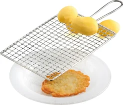 Weis 114148 Edelstahl Katoffelreibe Kartoffelpufferreibe Reibe 14x22cm