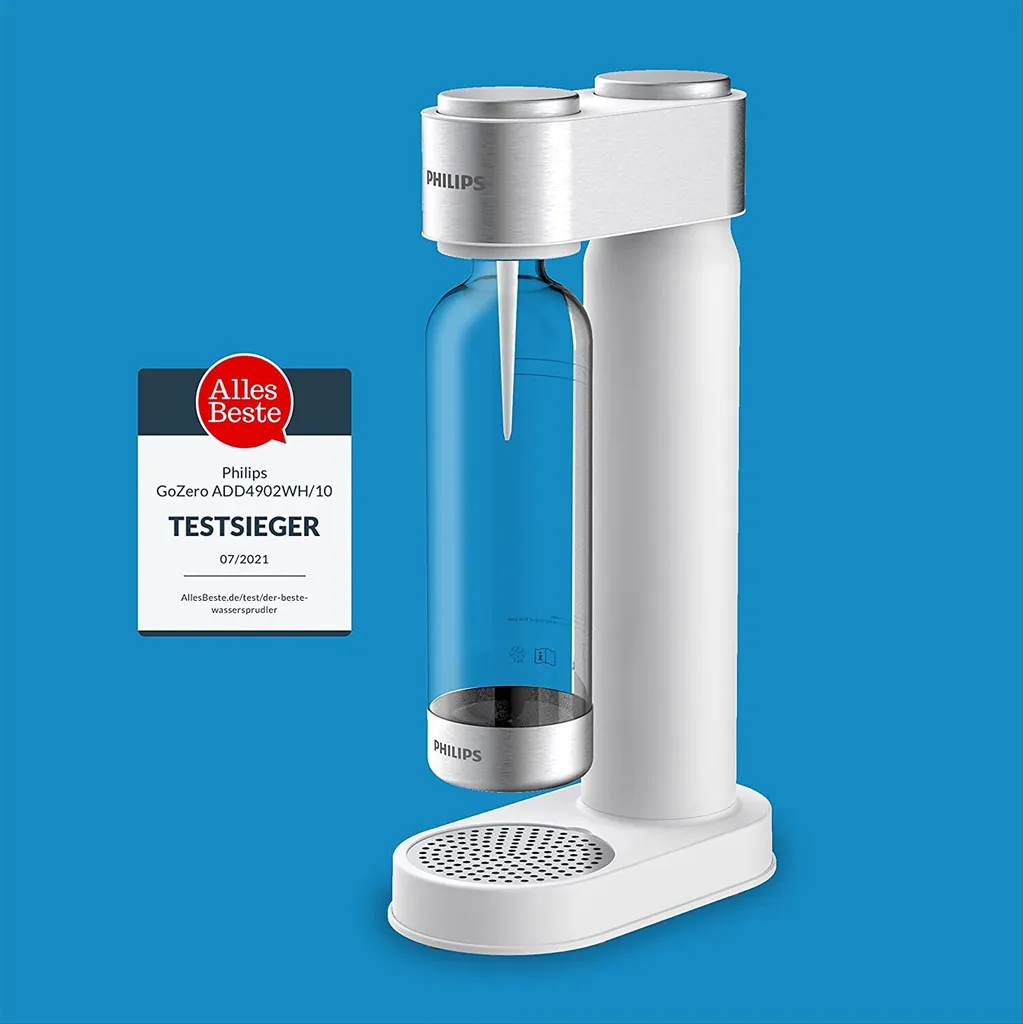 PHILIPS AQUA Soda Maker Wassersprudler + 425 G CO²-Zylinder + 1 PET-Flasche 1 Liter, Weiß 11 PHILIPS AQUA Soda Maker Wassersprudler + 425 G CO²-Zylinder + 1 PET-Flasche 1 Liter, Weiß – Bild 9
