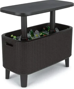Keter Garden Bar 2in1 Tisch, Bar Mit Kühlbehälter Bevy Cool Bar Rattan -Haushaltswaren Store b9e18c1720bc5bd82d0b5d467fe2dd93