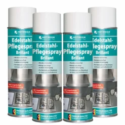HOTREGA Edelstahl Pflegespray Brillant 500 Ml - Edelstahlreiniger, Edelstahlpflege, Edelstahl Pflege Reiniger Menge:2 -Haushaltswaren Store b9fb9b7d2436d0275db3ec991988107d