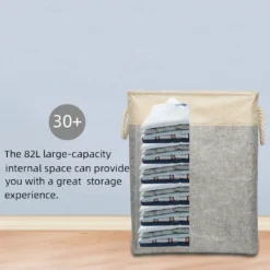 Meerveil Wäschekorb, Wäschesammler, Mit Griff, Faltbar, Grau -Haushaltswaren Store ba2dfb908f58e73a7d27ac5655bcf36c