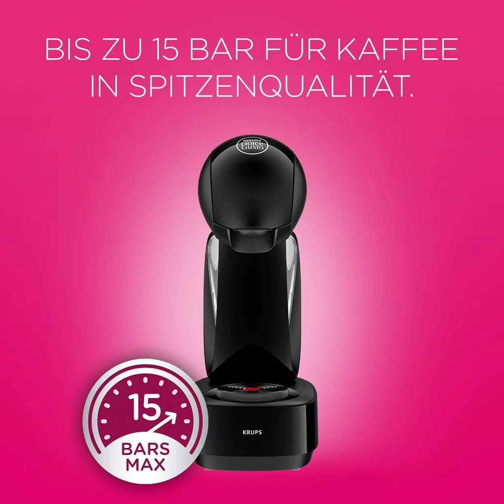 Krups Espressomaschine NESCAFÉ® DOLCE GUSTO® Infinissima KP1708, Schwarz 11 Krups Espressomaschine NESCAFÉ® DOLCE GUSTO® Infinissima KP1708, Schwarz – Bild 9